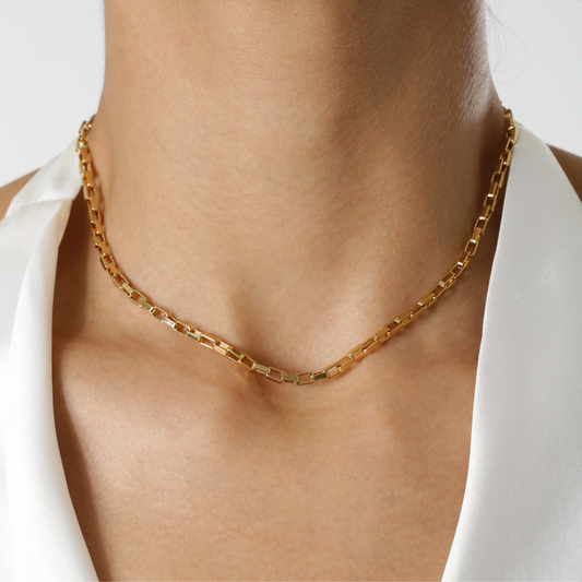 Colar Corrente Aura Banhado a Ouro 18K