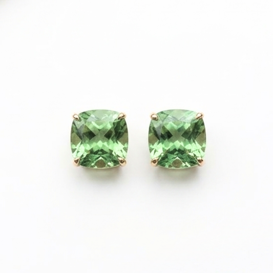 Brinco Zircônia Green em Ouro 18K