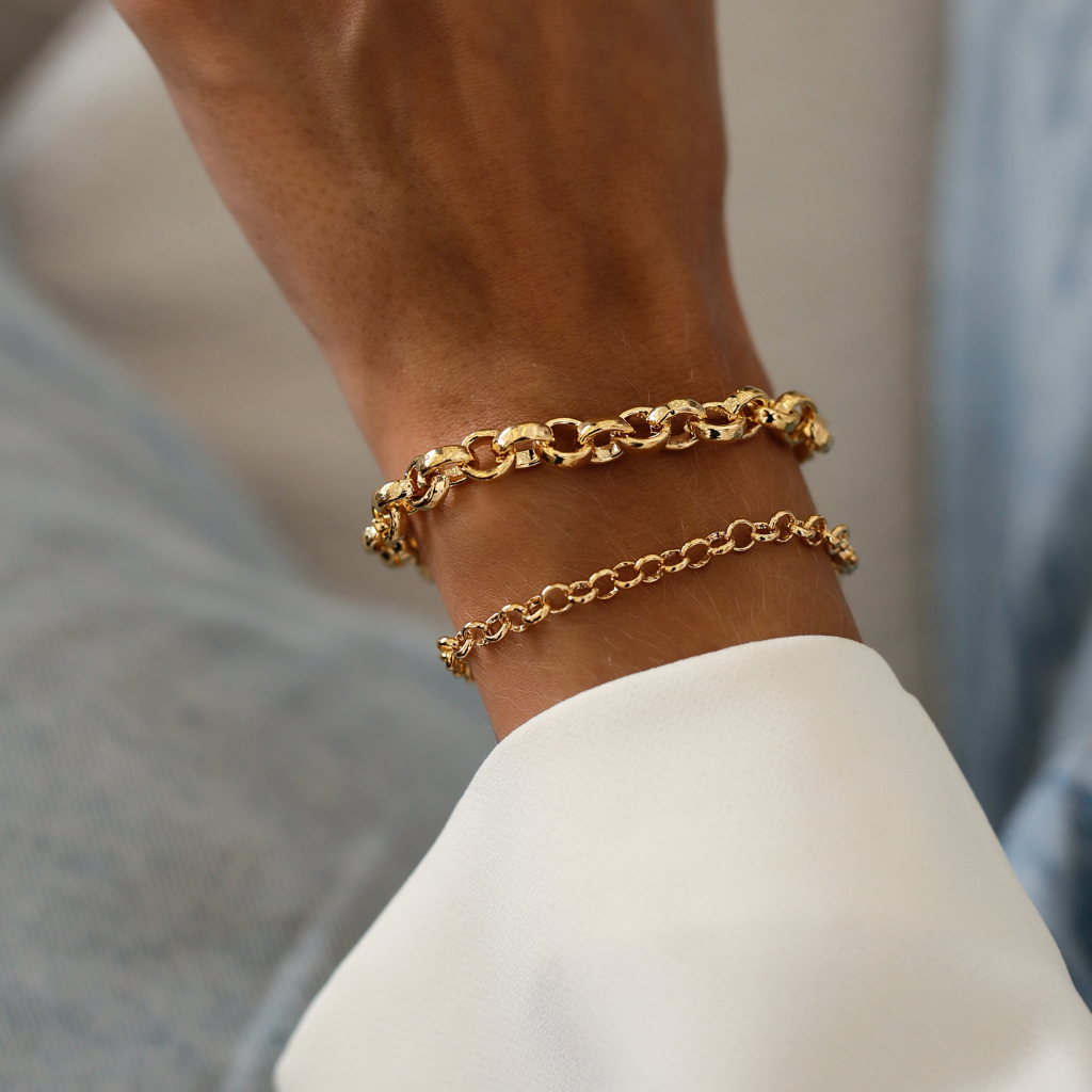 Pulseira Corrente Aura Banhada a Ouro 18K