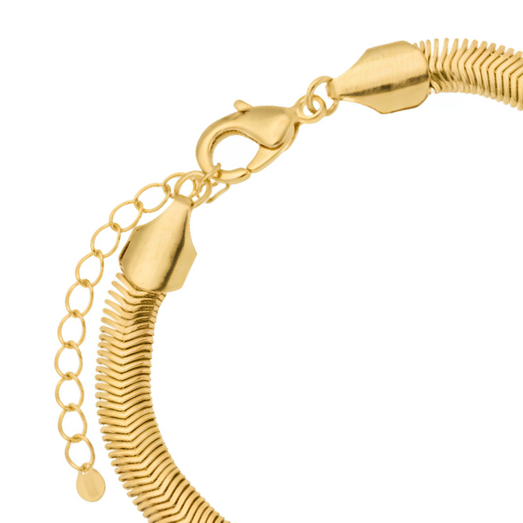 Pulseira de Malha Aura Banhada a Ouro 18K
